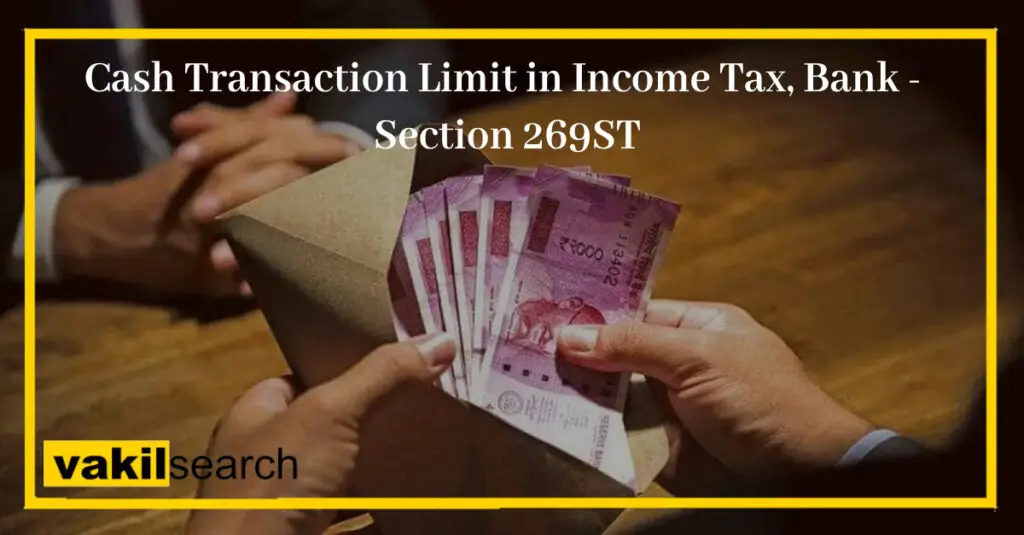 Cash Transaction Limit In Income Tax Section St