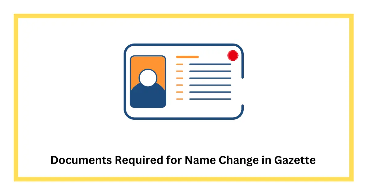 Name Change in Gazette Certificate