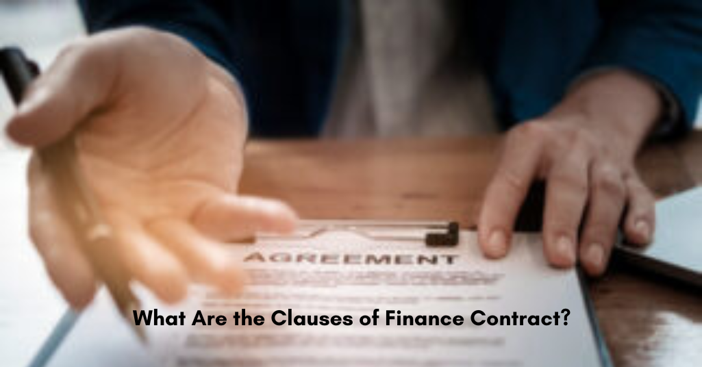 Clauses of Finance Contract