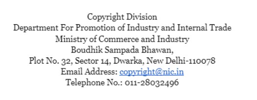Copyright Office Address - Copyright Registration form