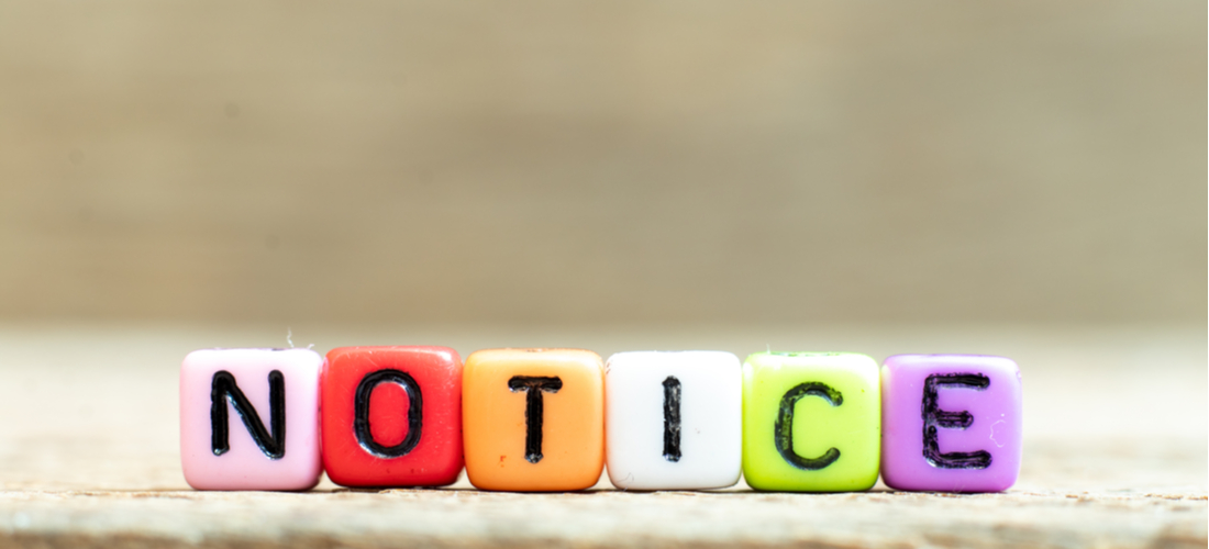 features of notice writing