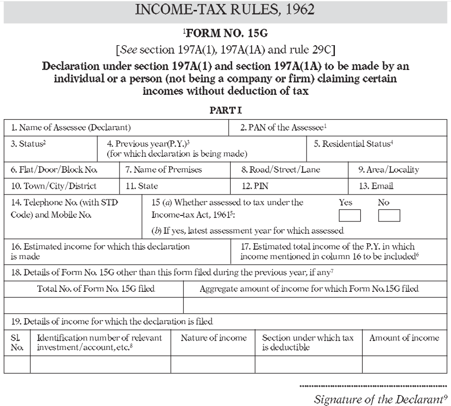 Fill Form 15G For PF Withdrawal: Complete Guides