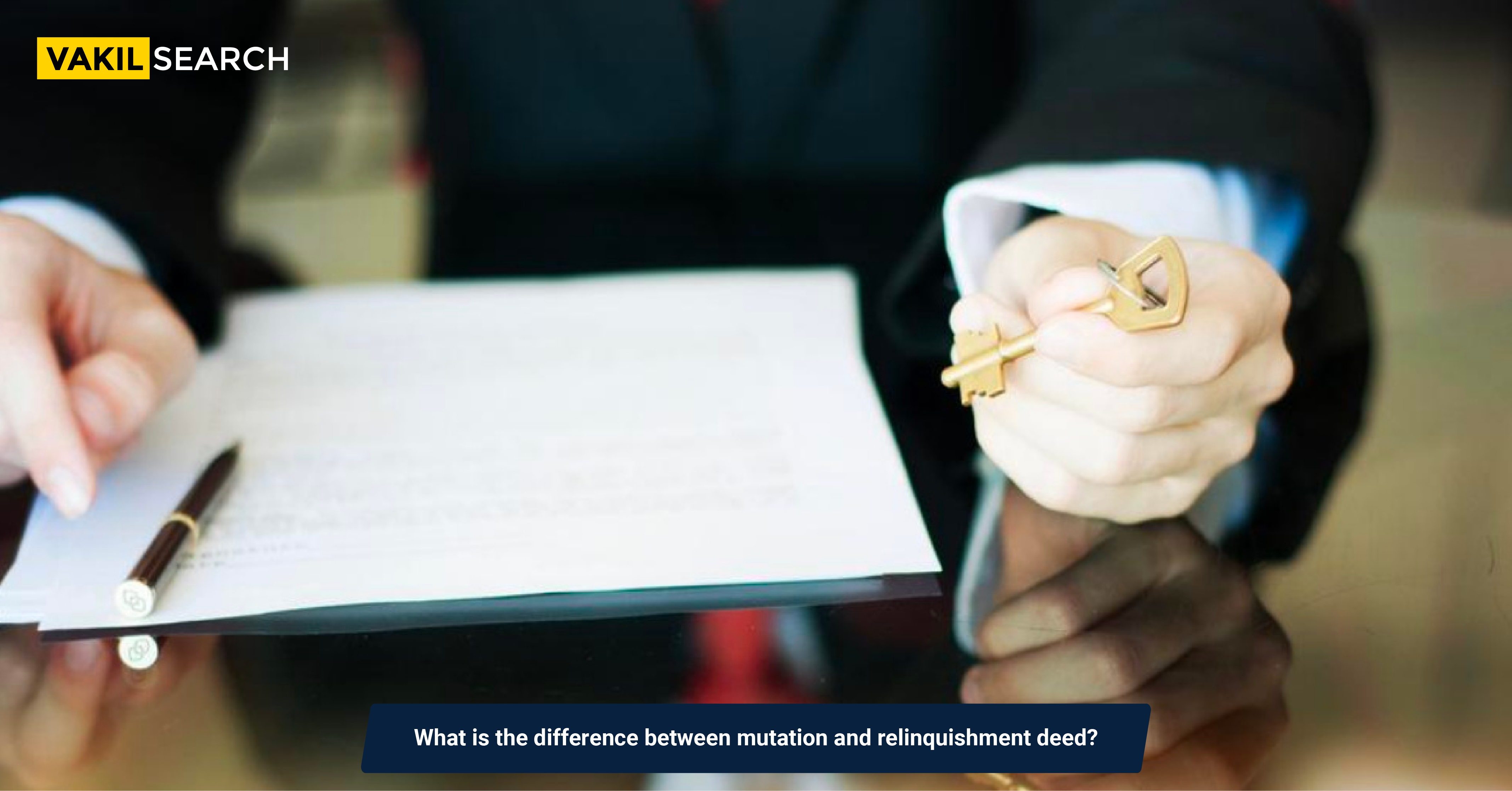 What is the difference between mutation and relinquishment deed