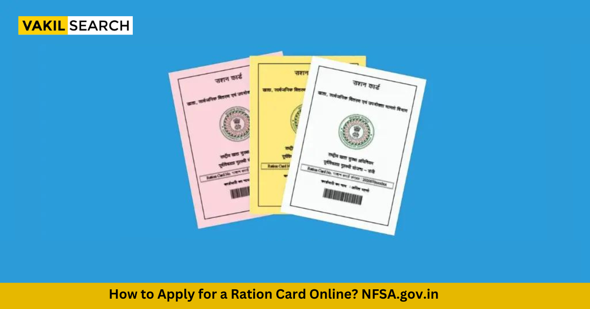 How to Apply for a Ration Card Online? NFSA.gov.in