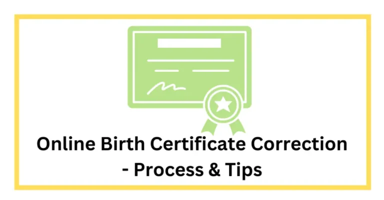 Birth Certificate Correction