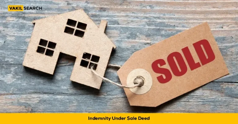 Indemnity Under Sale Deed